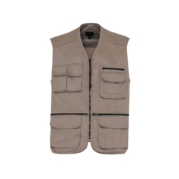 Khaki Safari Reporter Vest